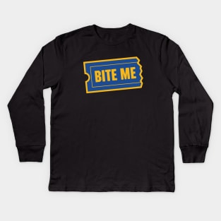 Bite Me Kids Long Sleeve T-Shirt